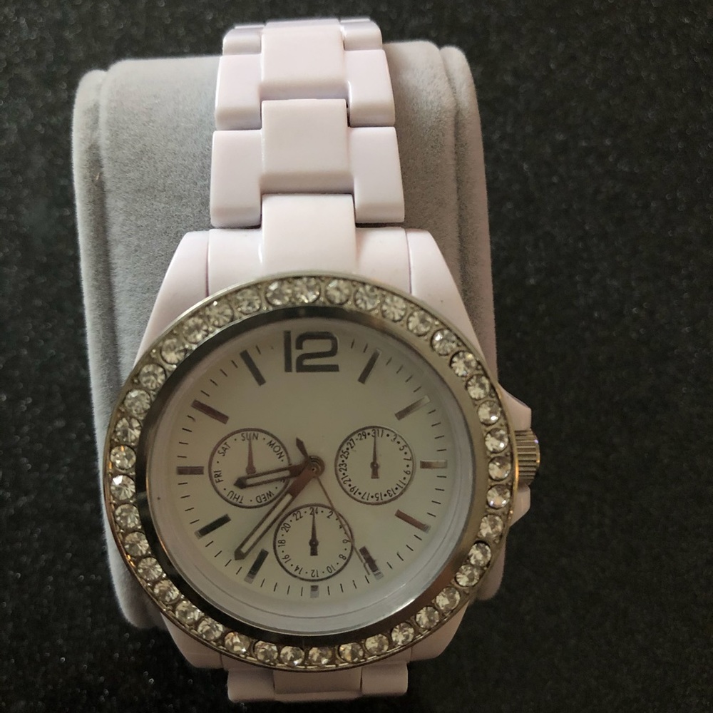 White Rhinestone Watch - Picture 4 of 4